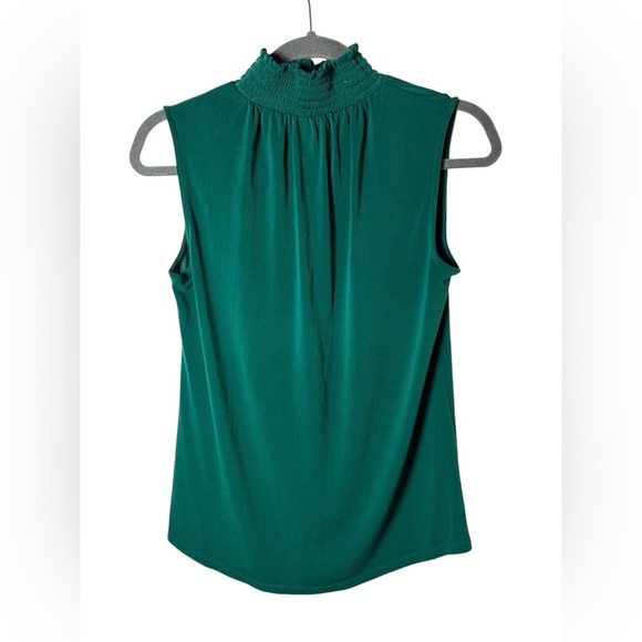Worthington Petite Sleeveless Mock Neck Top Green PS - Picture 3 of 5